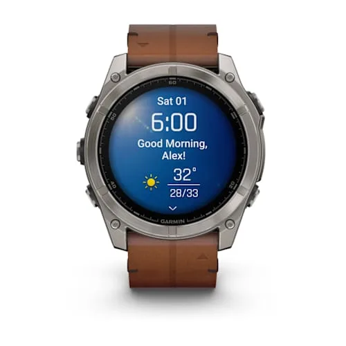 Garmin fēnix® 8 - 51 mm AMOLED Sapphire Graphit/Carbongrau Titan inklusive Ersatzarmband 010-02905-40