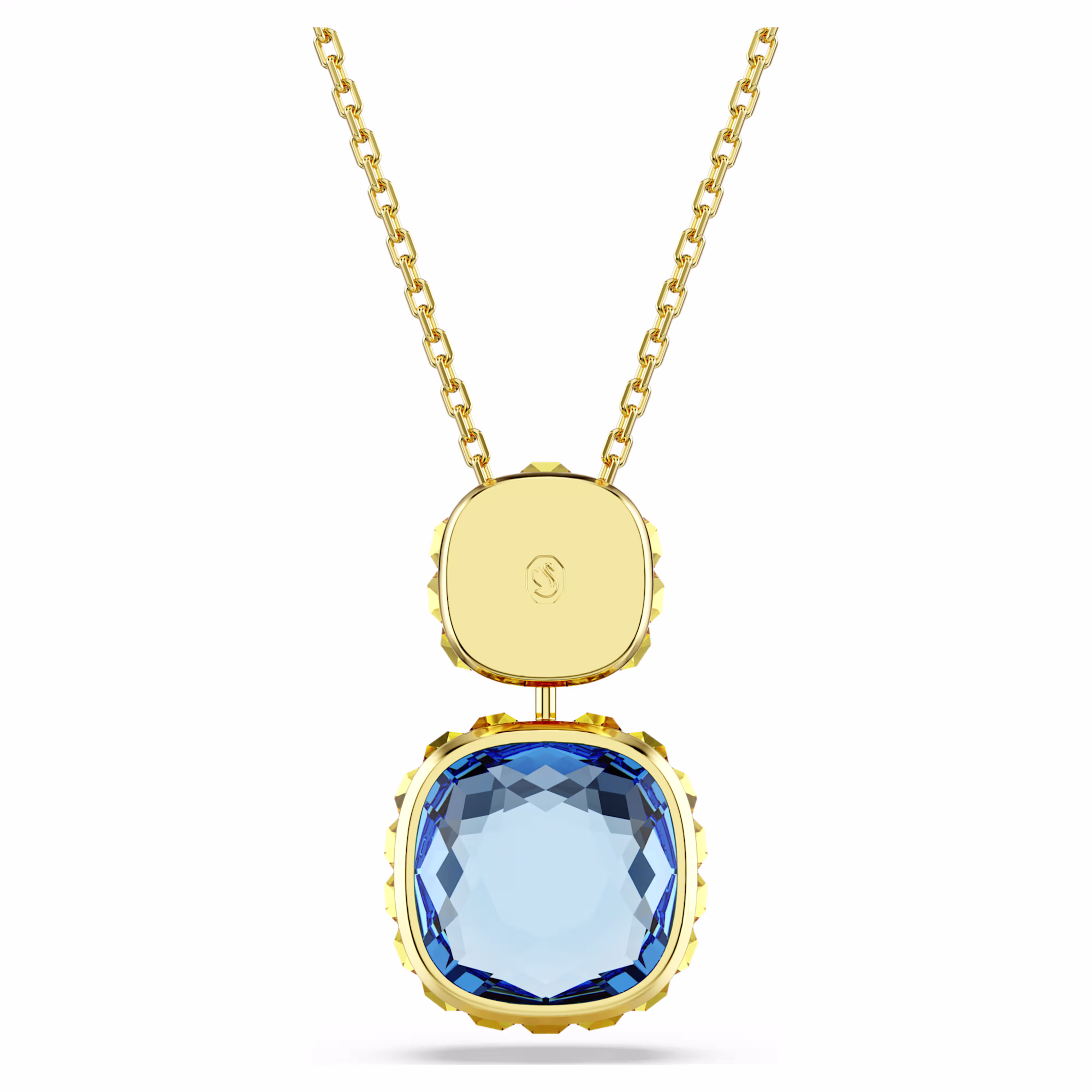 Swarovski Kette Chroma Anhänger Kissenschliff, Mehrfarbig, 18k vergoldet