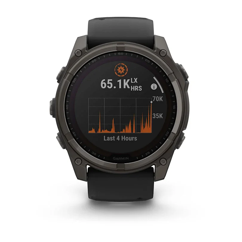 Garmin fēnix® 8 - 51 mm Solar Sapphire Graphit/Carbongrau Titan DLC 010-02907-11