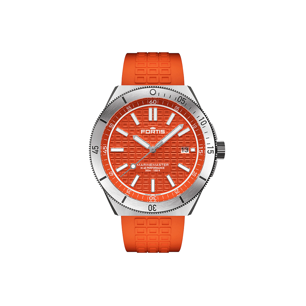 Fortis Marinemaster M-40 Amber Orange Herrenuhr F8120024