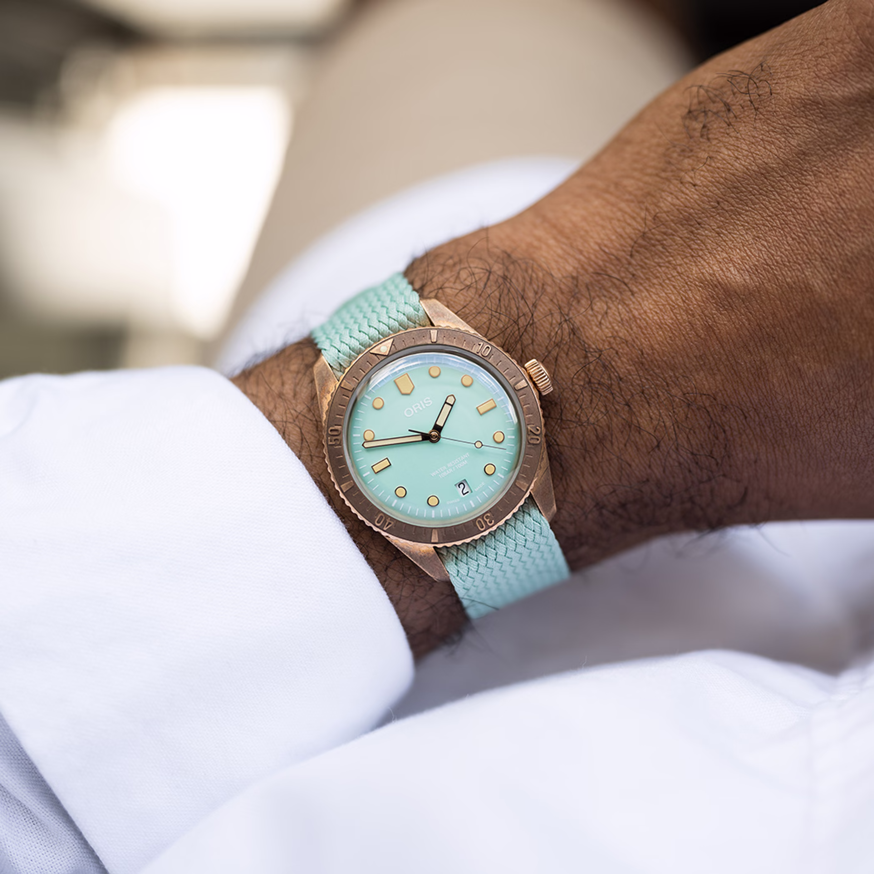 Oris Sixty‑Five Cotton Candy 38mm  Blau Damenuhr 01 733 7771 3157-07 3 19 03BRS