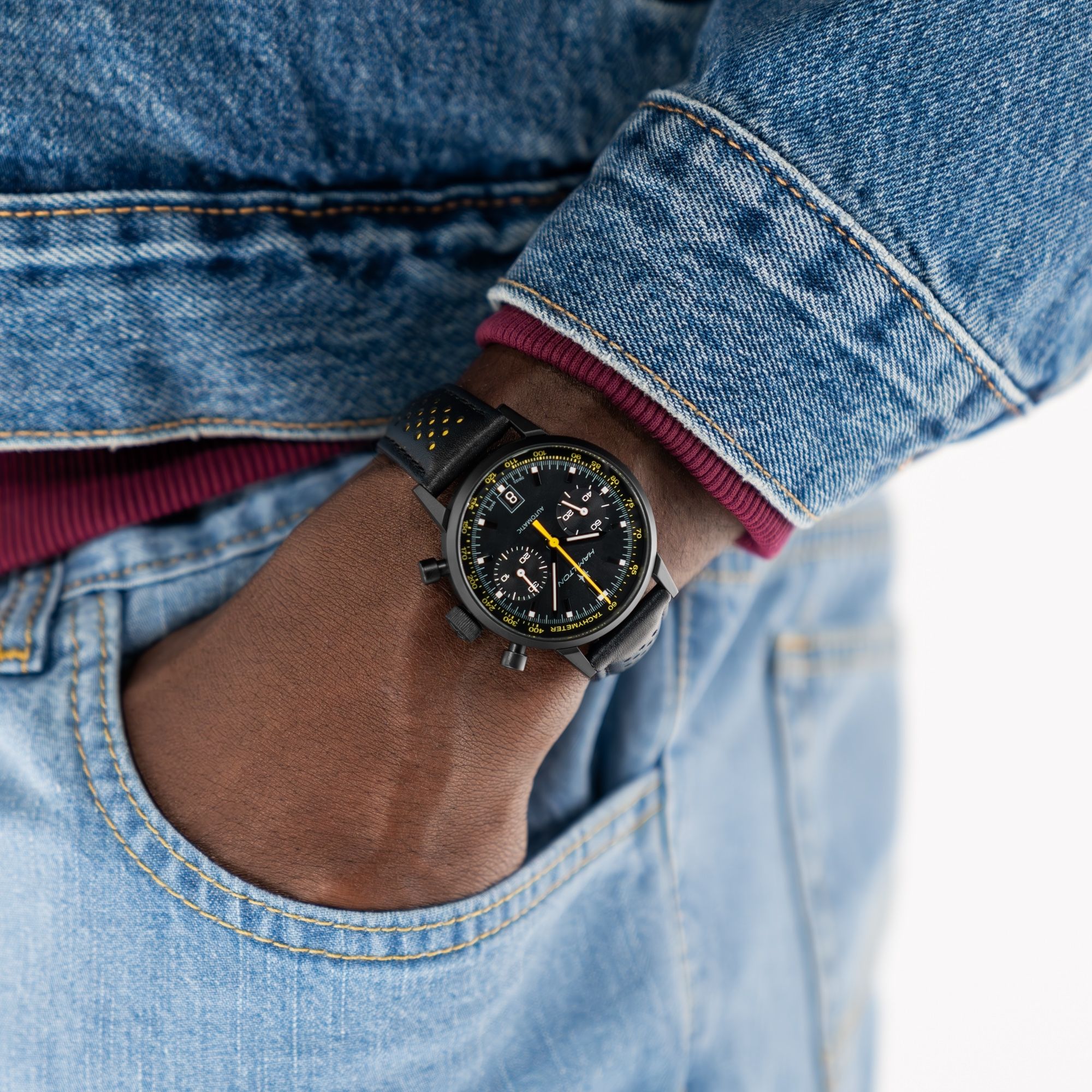 Hamilton Intra-Matic Auto Chrono 40 mm gelb H38446731