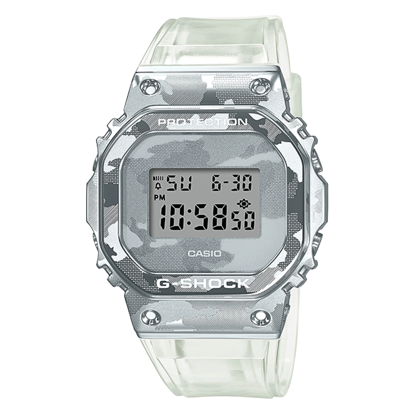Casio G-Shock Herrenuhr Limited Edition Skeleton Camouflage GM-5600SCM-1ER