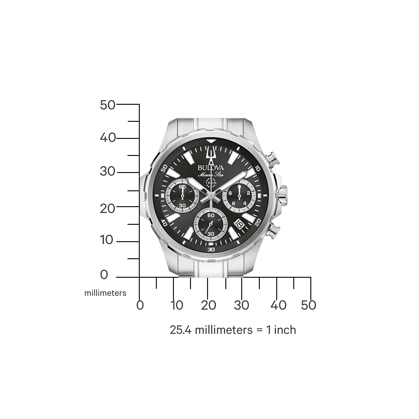 Bulova Marine Star Chronograph Herrenuhr 96B467