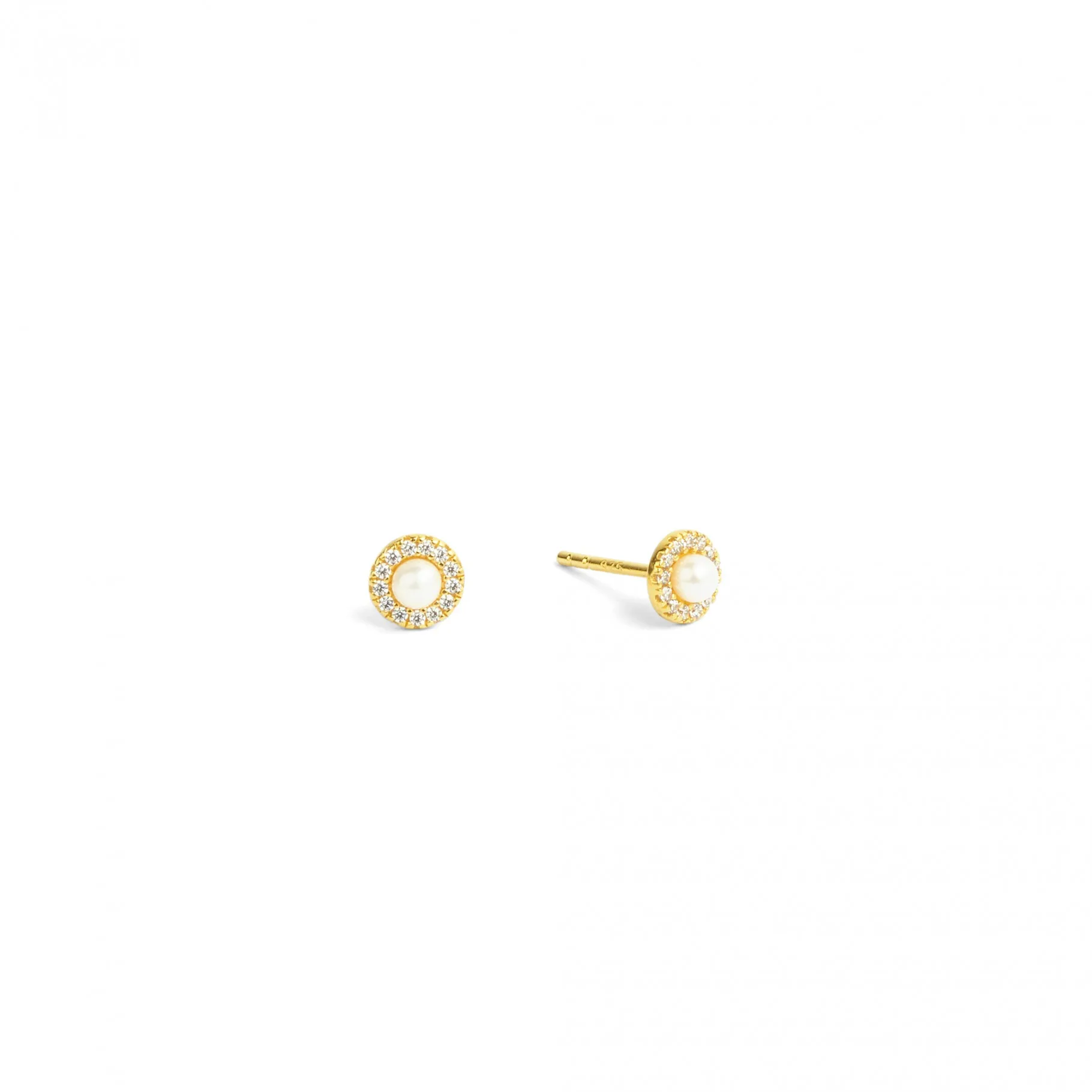 Bernd Wolf Stecker Arenia Designlinie Sparkling Pavé, Süsswasserperle, Sterlingsilber 925