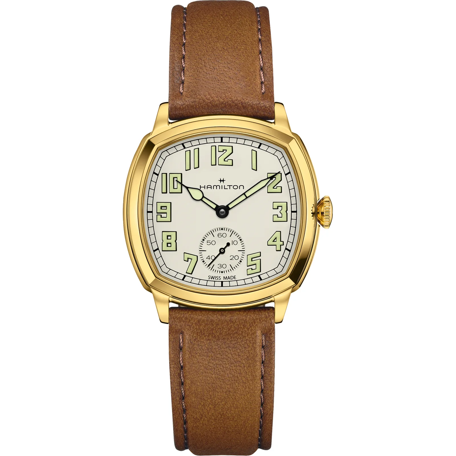 Hamilton American Classic Cushion Small Second 34 mm Handaufzug Herrenuhr H36139520