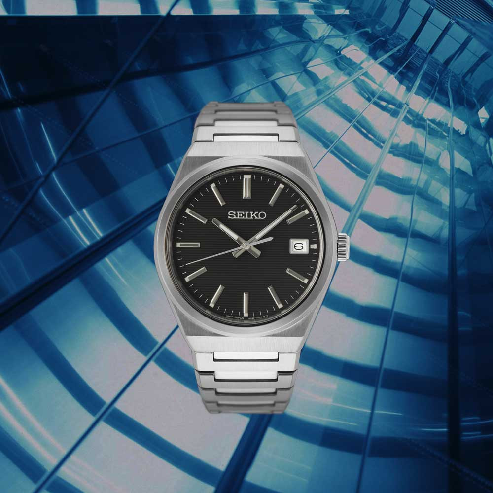 Seiko 3 Zeiger Quarz Herrenuhr SUR557P1