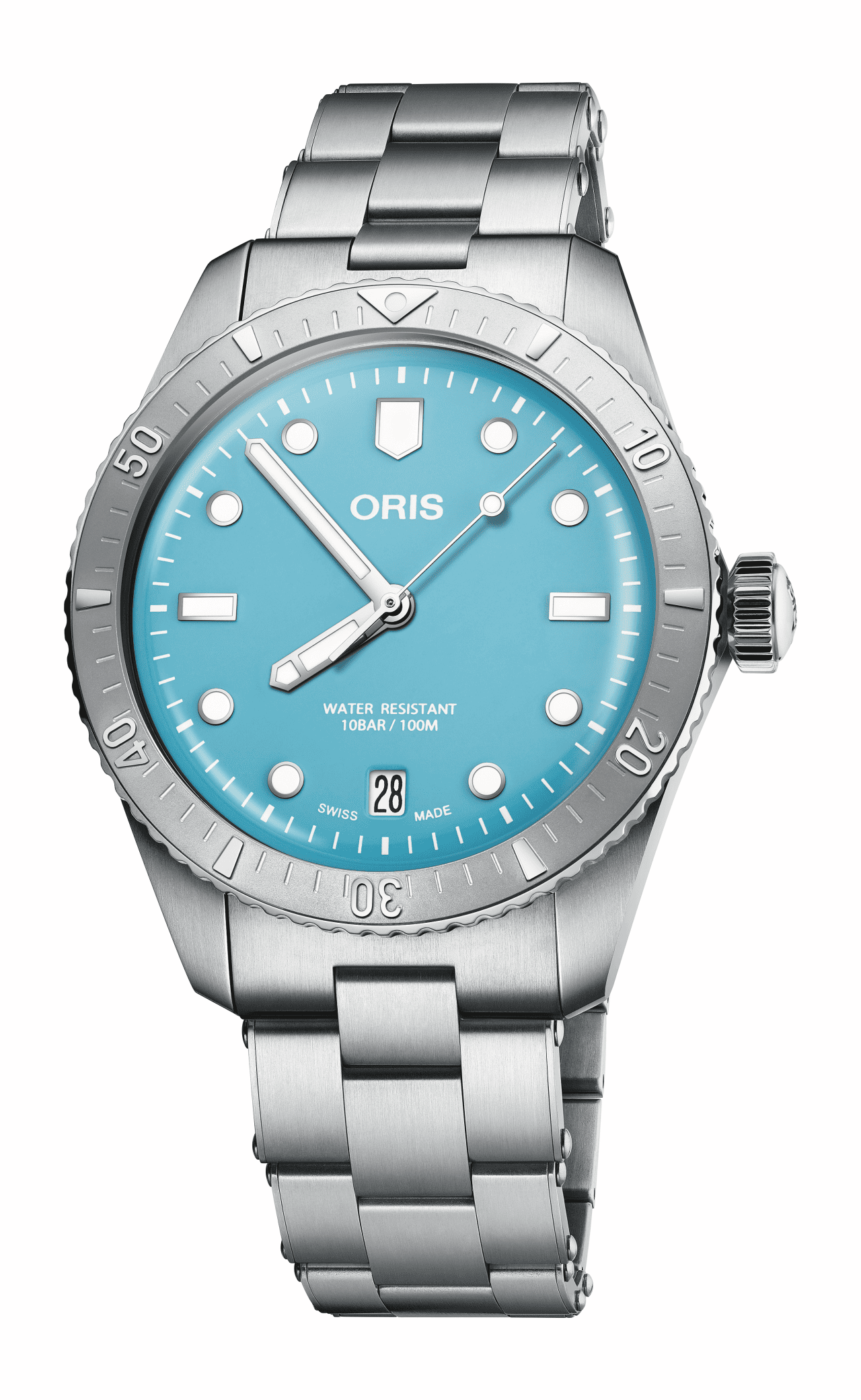 Oris Divers Sixty‑Five Cotton Candy 38mm, Taucheruhr, Edelstahl, Blau Herrenuhr 01 733 7771 4055-07 8 19 18