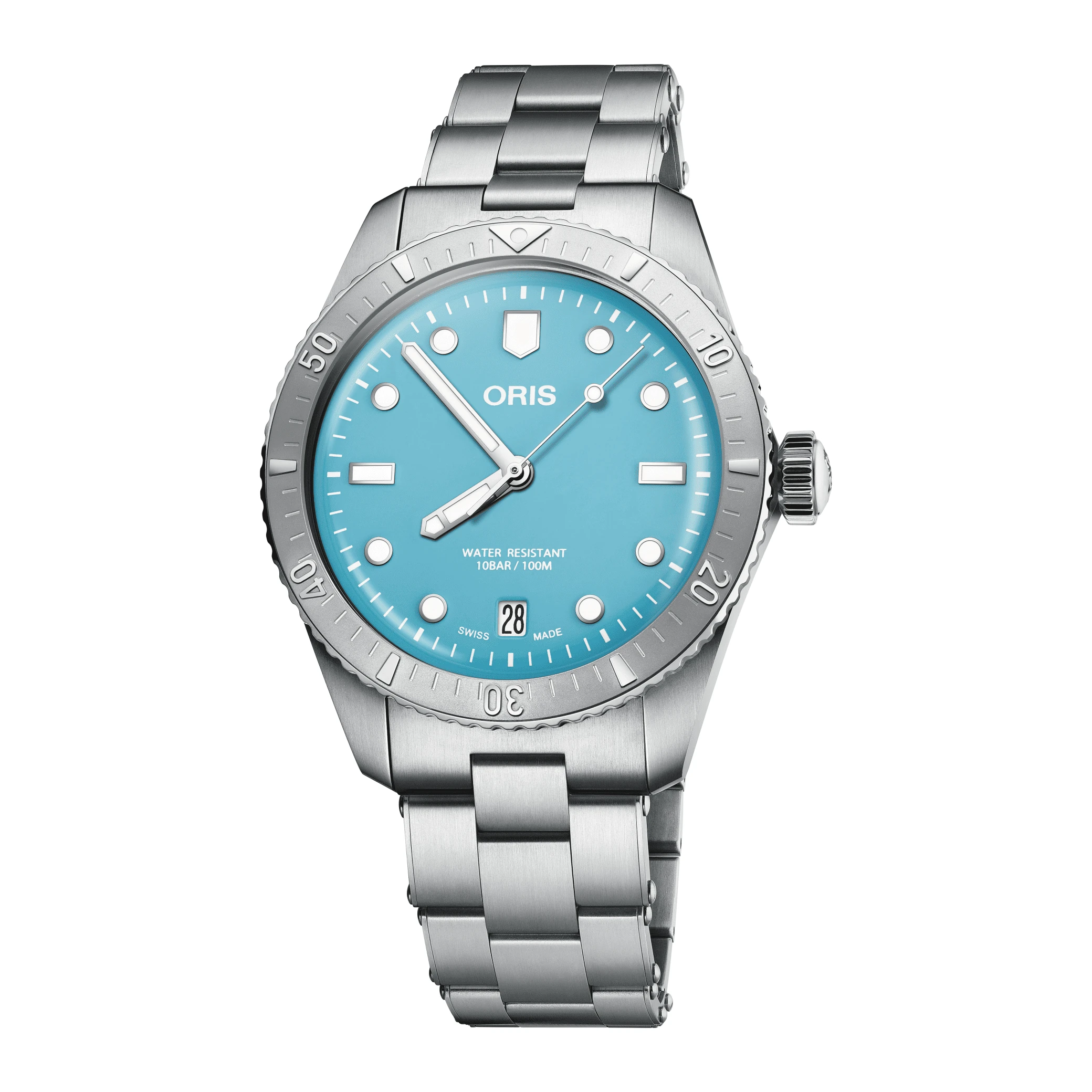 Oris Divers Sixty‑Five Cotton Candy 38mm, Taucheruhr, Edelstahl, Blau Herrenuhr 01 733 7771 4055-07 8 19 18