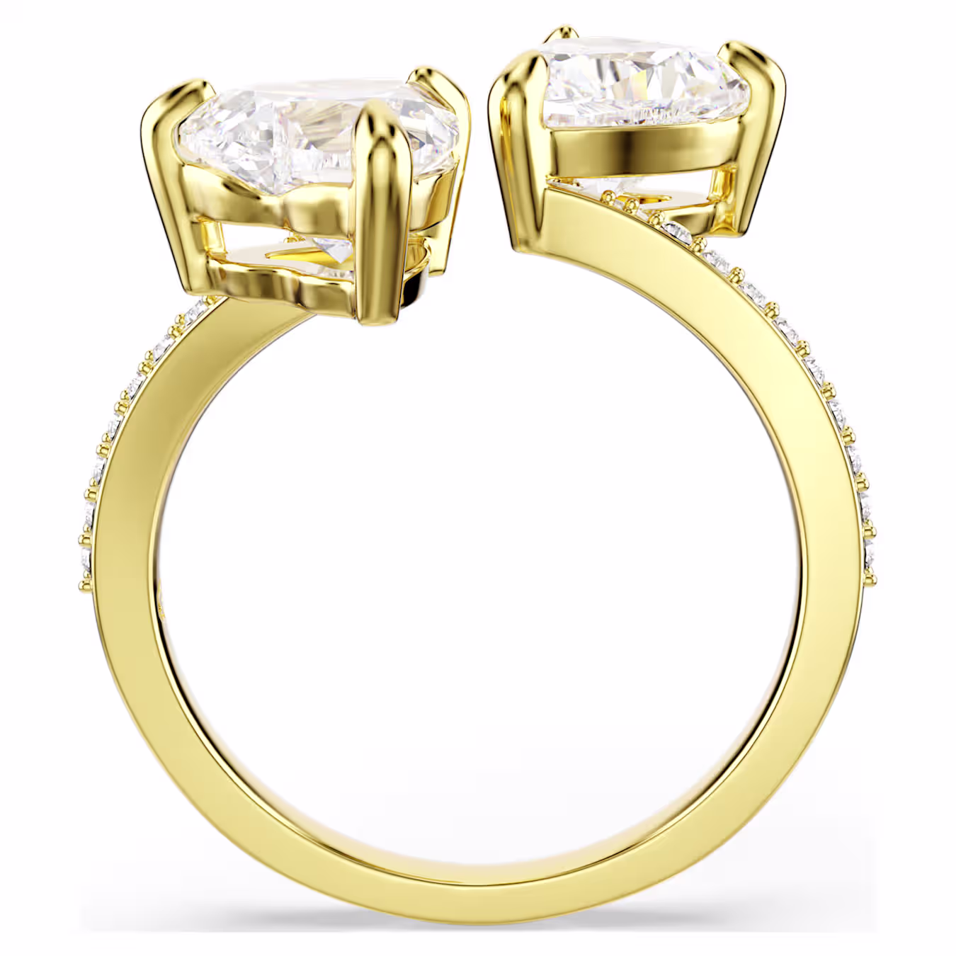 Swarovski Ringe Mesmera Herzschliff, Pavé, Weiß, 18k vergoldet, Gr. 58