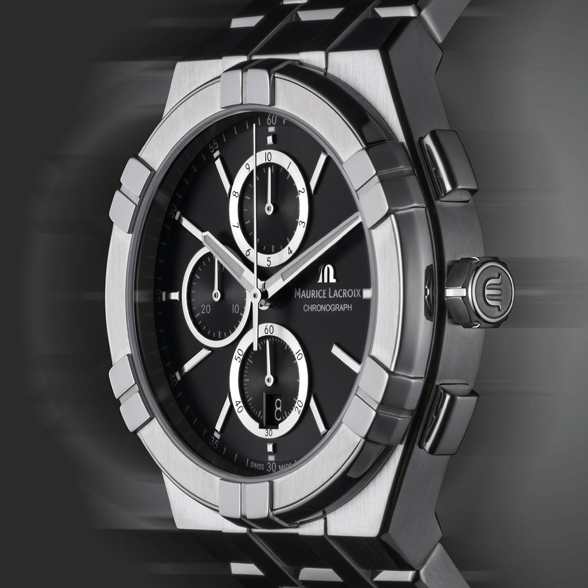 Maurice Lacroix Aikon Quarz Chronograph Herrenuhr AI1118-SS002-330-1