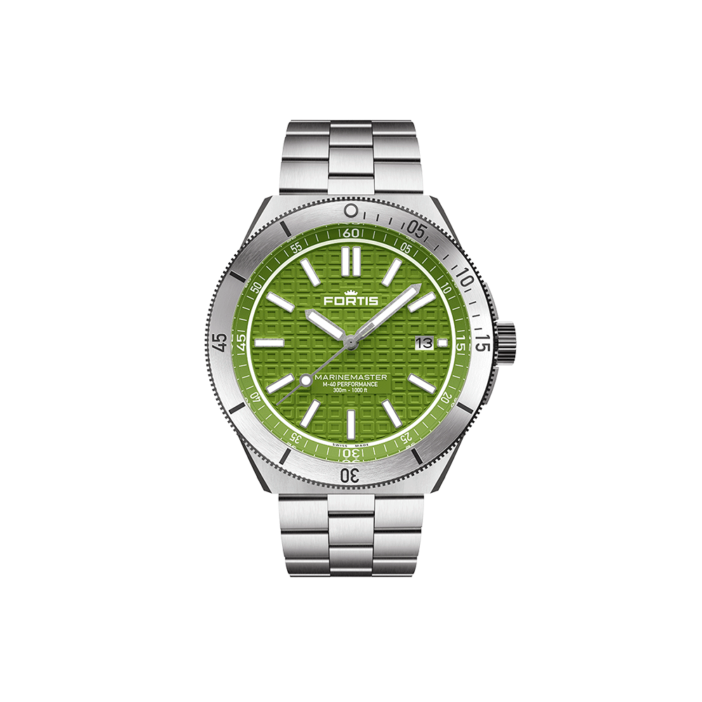 Fortis Marinemaster M-40 Woodpecker Green Herrenuhr F8120008