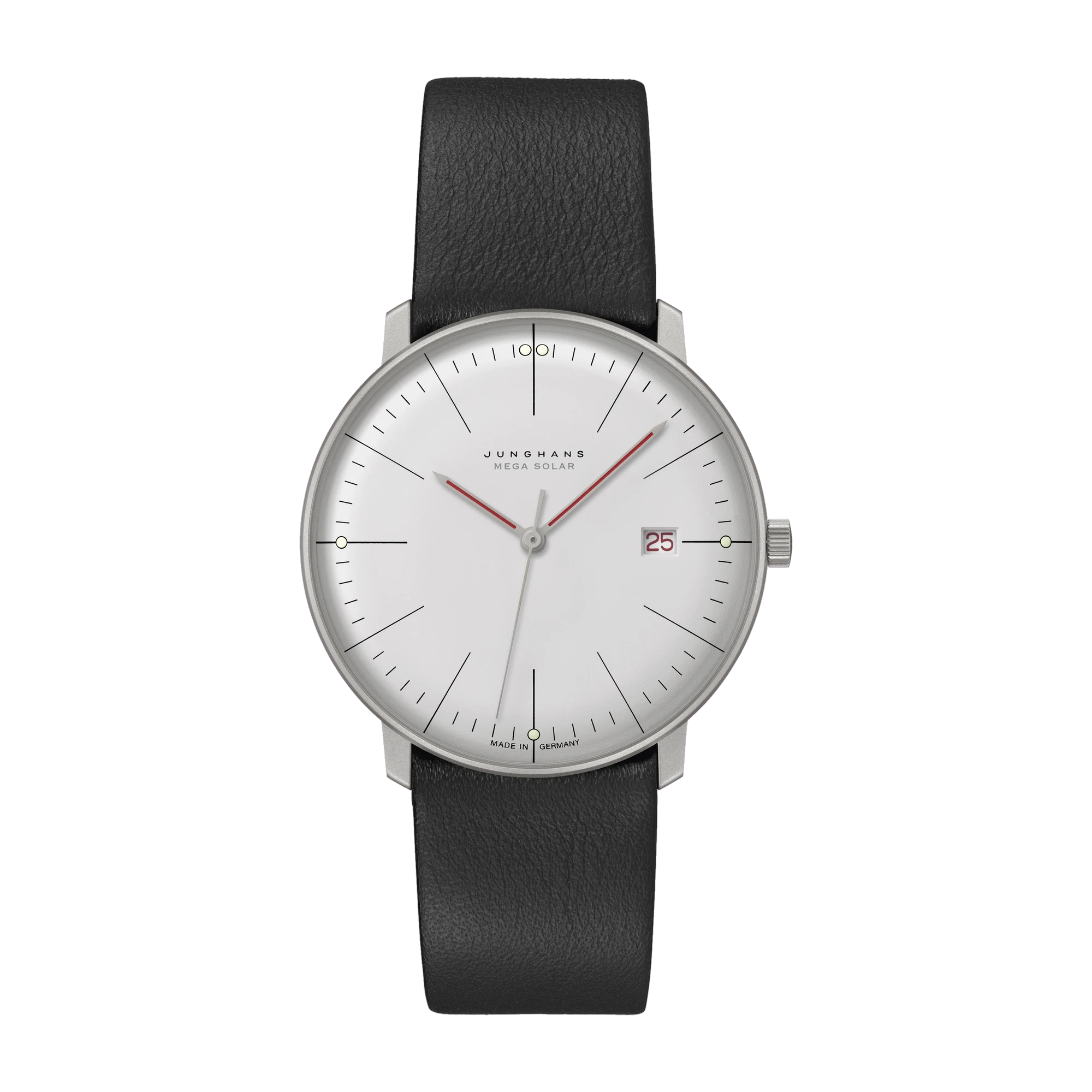 Junghans Max Bill Mega Solar Bauhaus Herrenuhr 059/2326.02