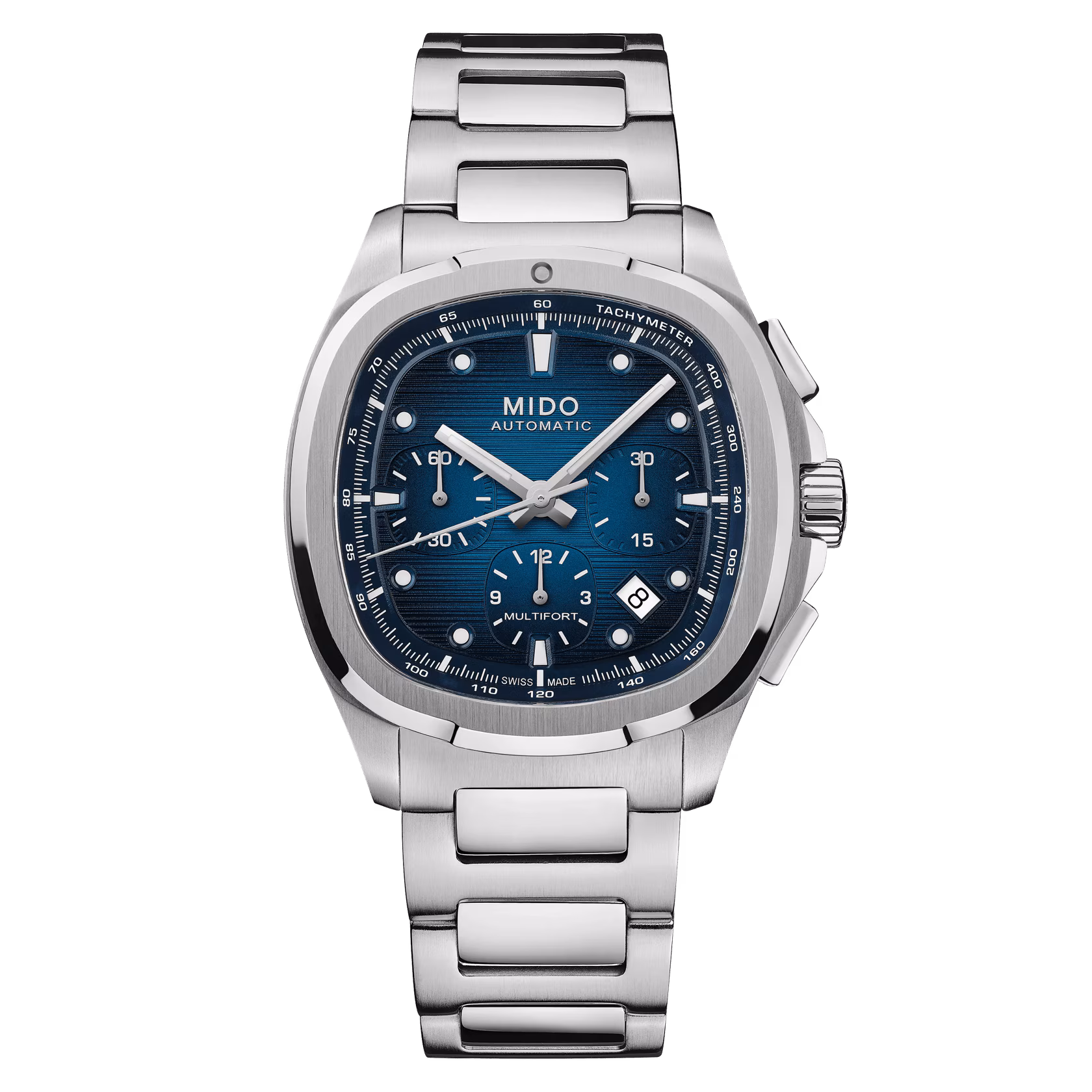 Mido Multifort TV Chronograph Blau mit zusätzlichem Band Herrenuhr M049.527.11.041.00