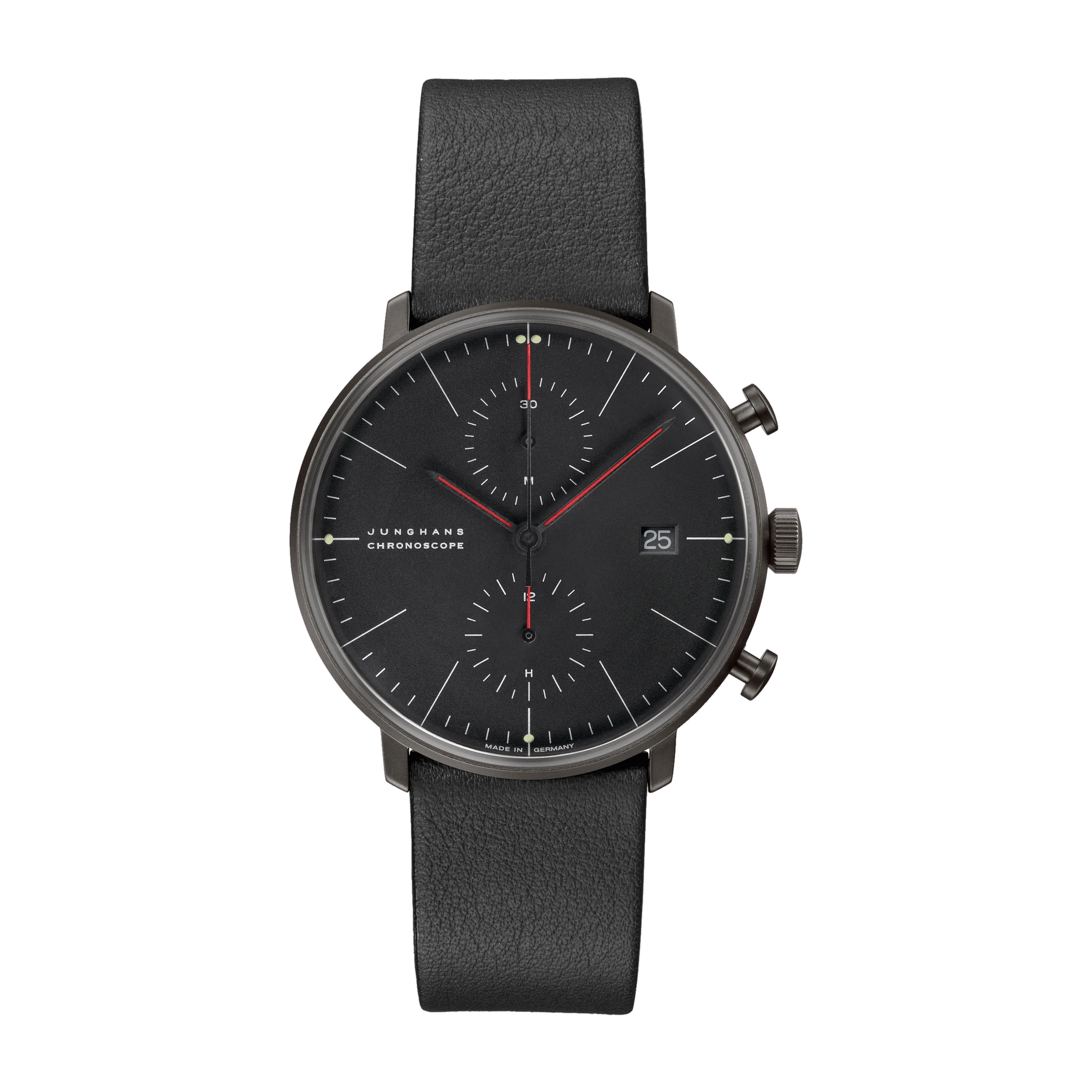 Junghans Max Bill Chronoscope Bauhaus Herrenuhr 27/4409.02