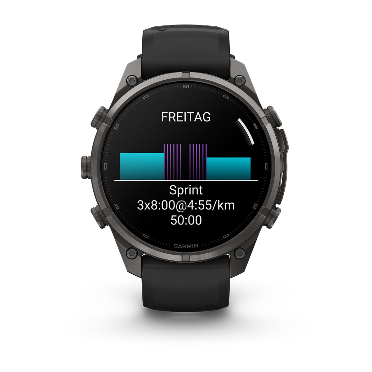 Garmin fēnix® 9 Pro inReach® - 47 mm AMOLED Sapphire Carbongrau DLC Titan mit Silikon-Armband Schwarz/Kieselgrau 010-04336-11