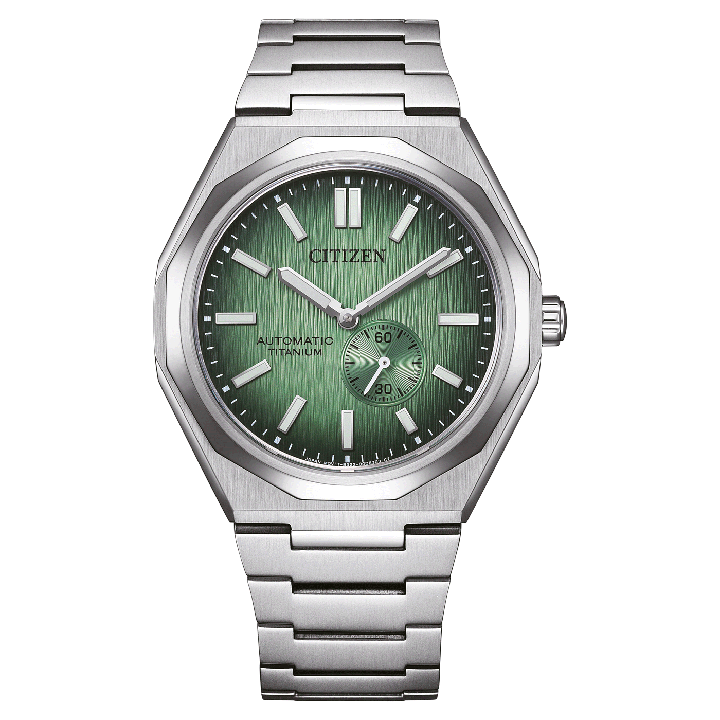 Citizen Super Titanium Zenshin 60 grün Herrenuhr NK5020-58X