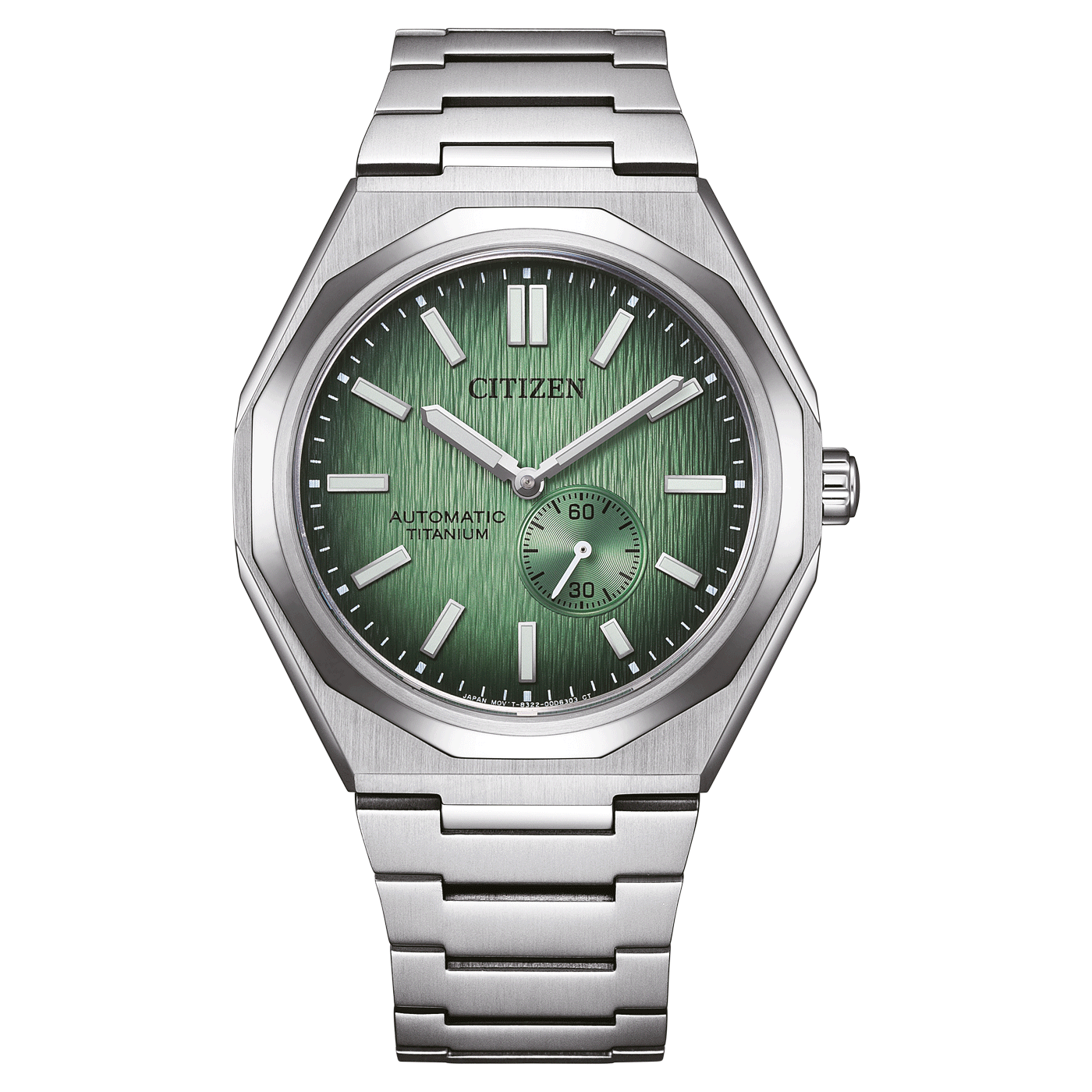 Citizen Super Titanium Zenshin 60 grün Herrenuhr NK5020-58X