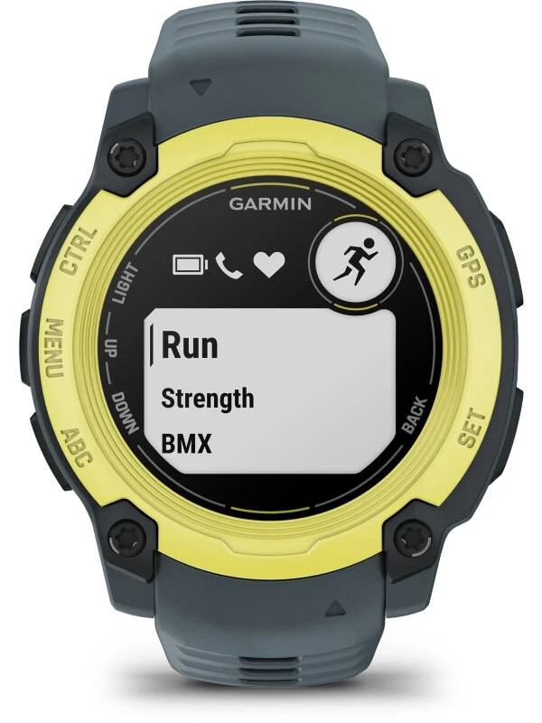 Garmin Instinct® E 010-02932-01 - 40 mm Twilight/Electric Lime mit Silikon-Wechselarmband 20 mm Twilight