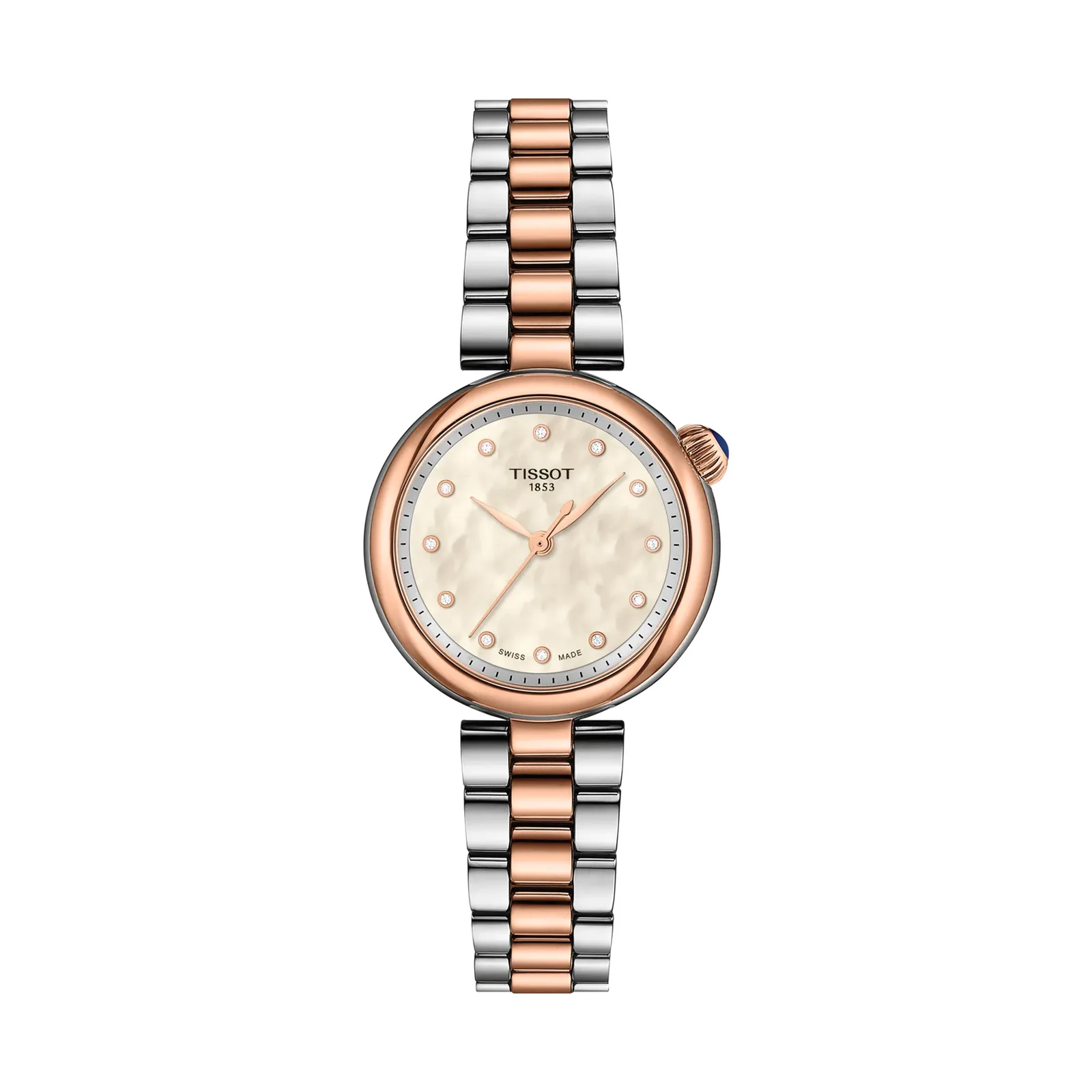 Tissot Desir Quarz 28 mm Perlmutt mit Diamanten Damenuhr T152.010.22.116.01