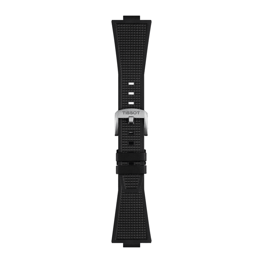 Tissot Ersatzarmband Kautschuk schwarz 12 mm für PRX Modelle mit 40 mm Durchmesser T852.048.462