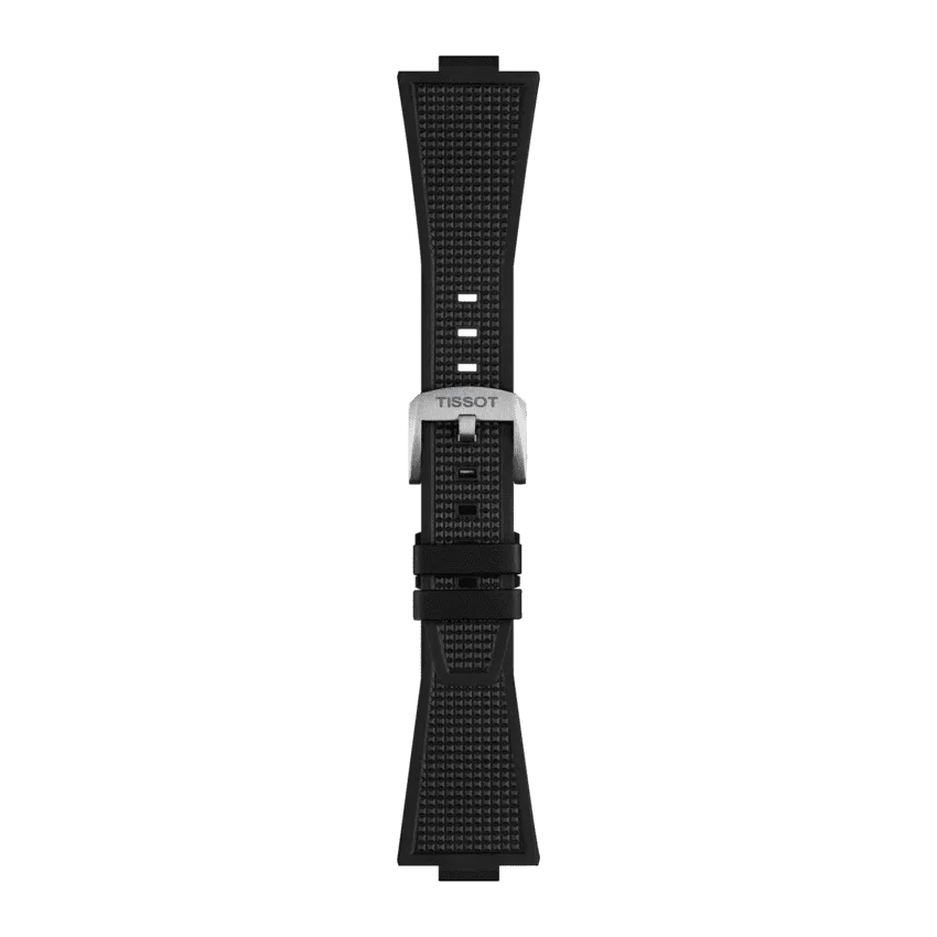 Tissot Ersatzarmband Kautschuk schwarz 12 mm für PRX Modelle mit 40 mm Durchmesser T852.048.462