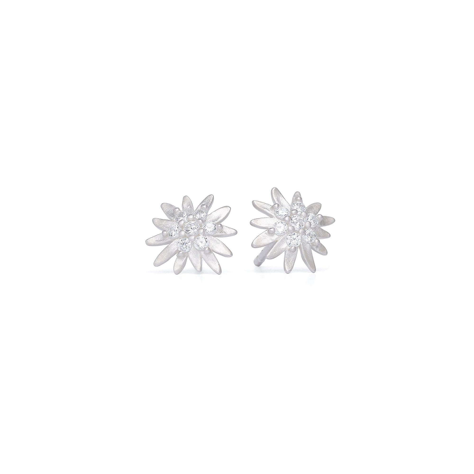 Bernd Wolf Stecker Edelweiss Designlinie Bergwelt, Sterlingsilber 925