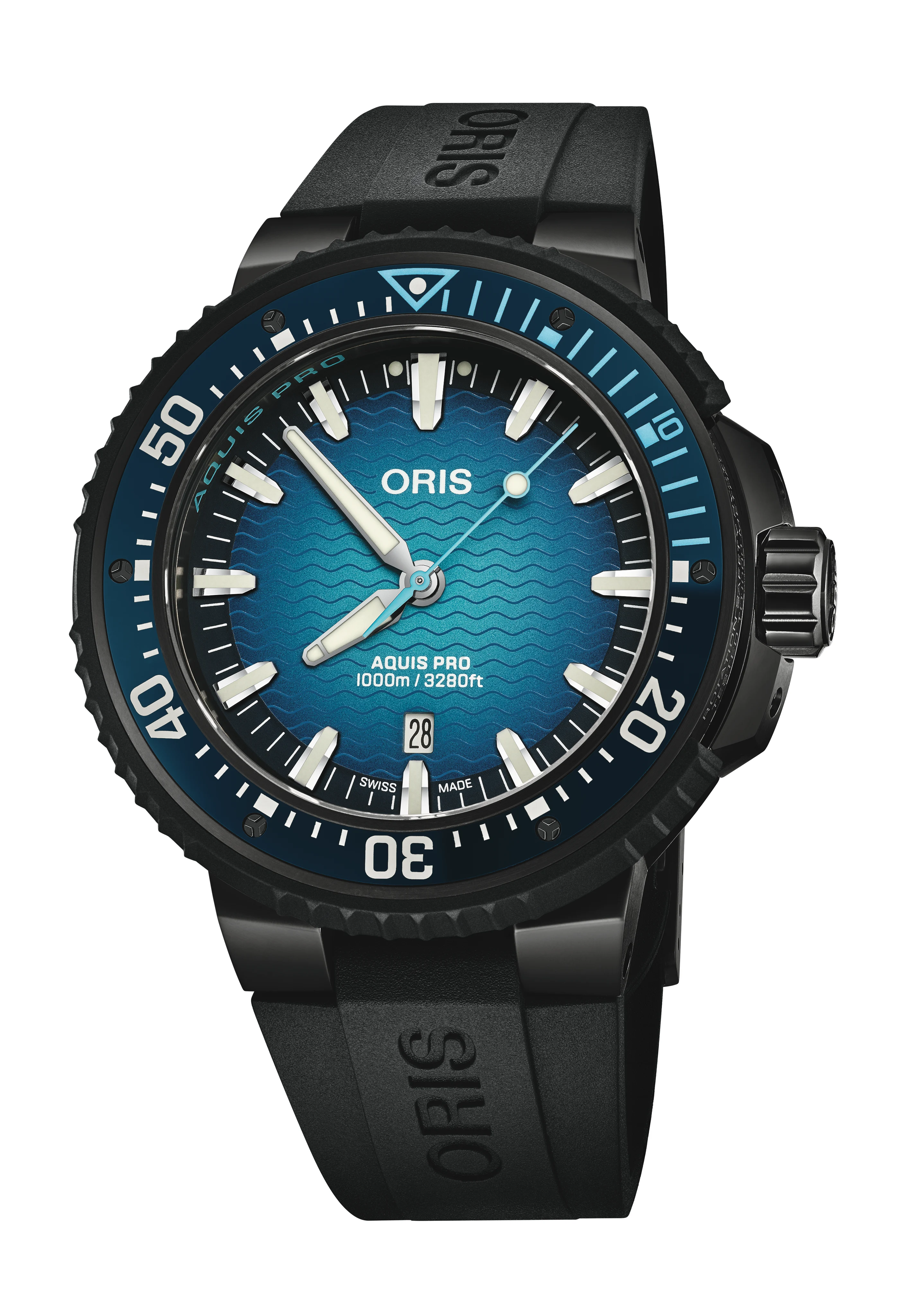 Oris Aquis Pro 1000 m Taucheruhr Herrenuhr 01 733 7801 7255-Set
