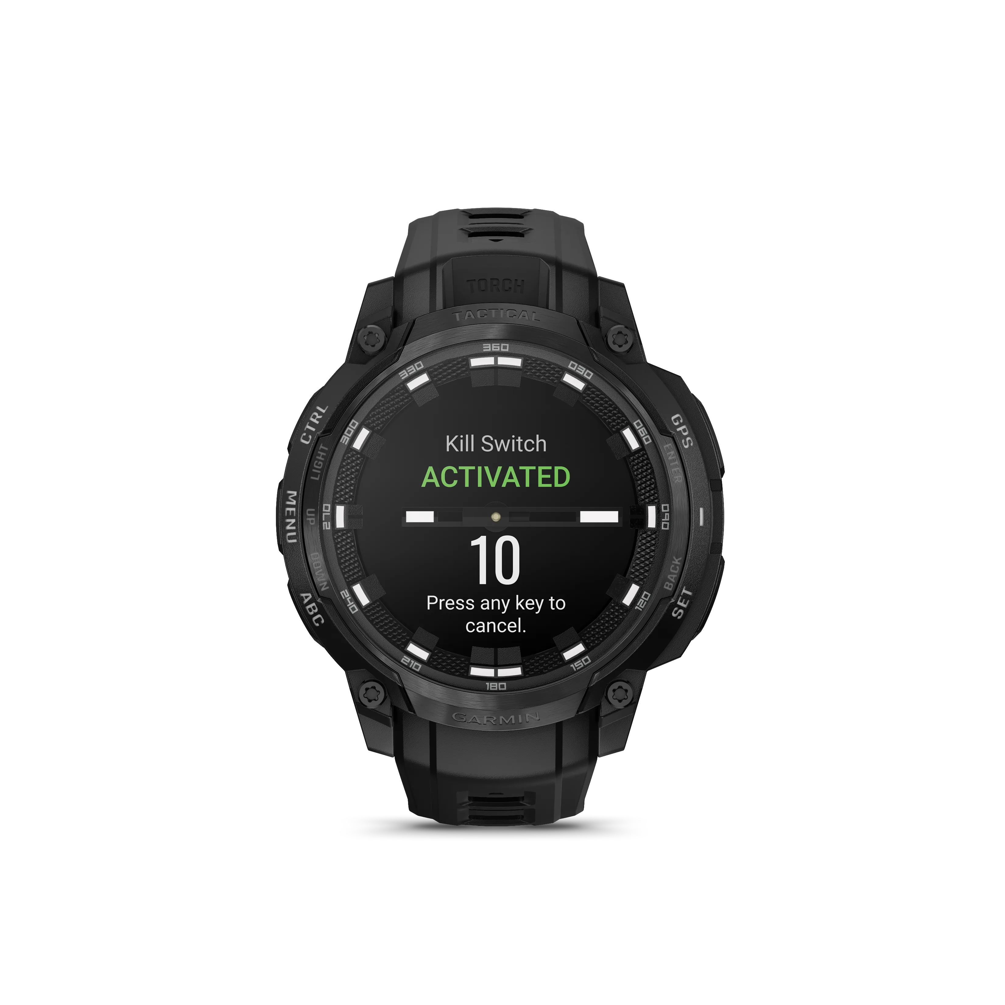 Garmin Instinct® Crossover AMOLED - Tactical Edition Schwarz Herrenuhr 010-03398-02