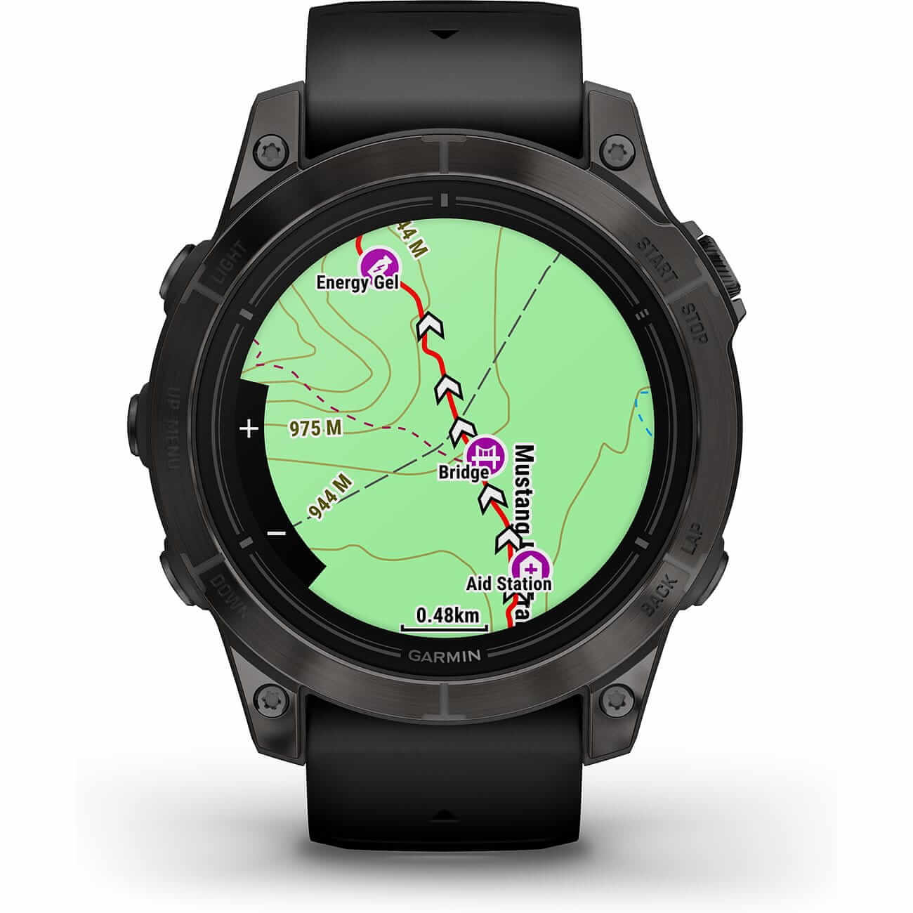 Garmin Epix™ Pro Gen 2 Sapphire 47mm Schwarz/Carbongrau Titan mit Silikonarmband 010-02803-11
