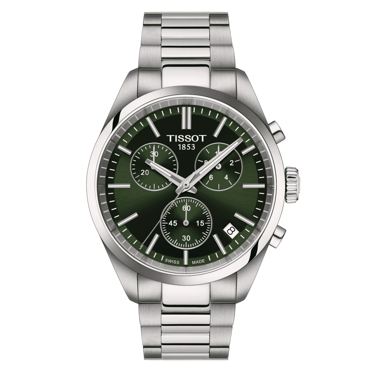 Tissot PR 100 Chronograph Herrenuhr T150.417.11.091.00 Set mit schwarzem Leerband