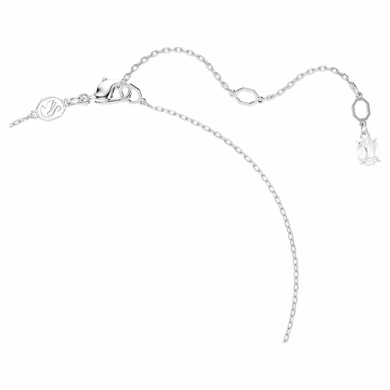Swarovski  Idyllia Anhänger Verschiedene Schliffe, Schneeflocke, Weiß, Rhodiniert