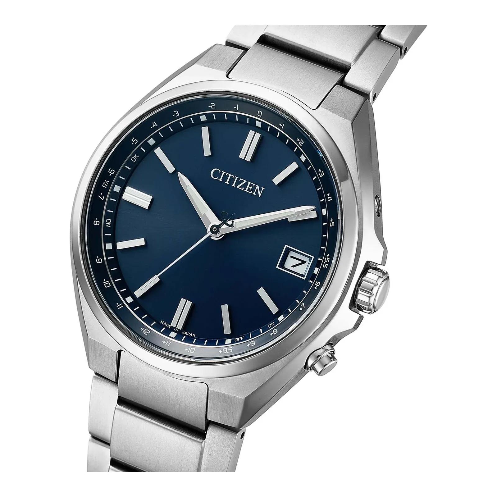 Citizen Eco-Drive Funk Super Titanium blau Herrenuhr CB1160-55L