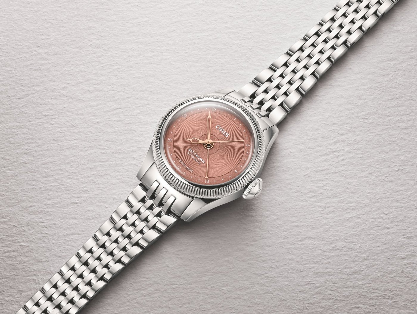 Oris Big Crown Pointer Date 29mm Rosé Edelstahlband Damenuhr 01 534 7804 4052-07 8 14 02