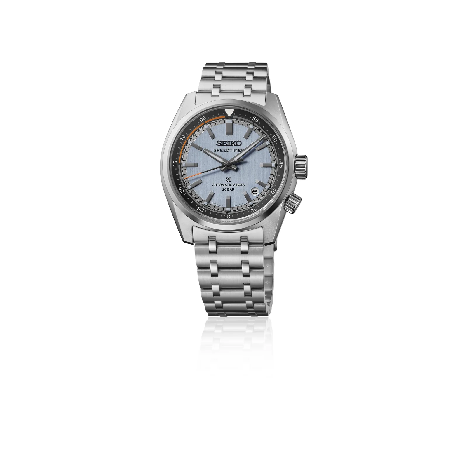 Seiko Prospex Speedtimer Automatik Hellblau Edelstahlband Herrenuhr HBC003J1
