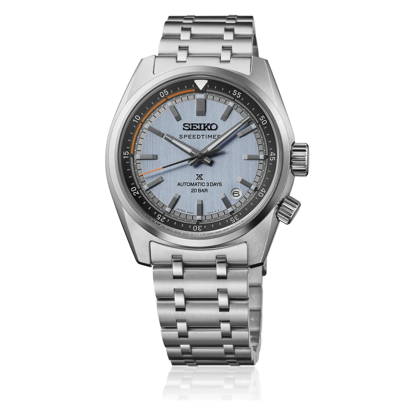 Seiko Prospex Speedtimer Automatik Hellblau Edelstahlband Herrenuhr HBC003J1