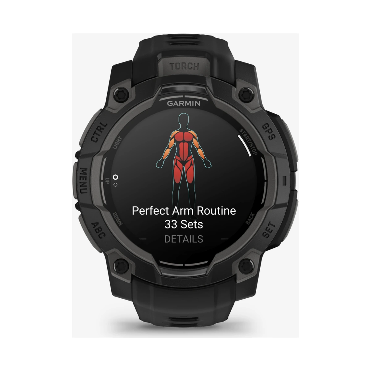 Garmin Instinct® 3 AMOLED 010-02936-00 - 45 mm Schwarz mit Silikon-Wechselarmband 22 mm Schwarz