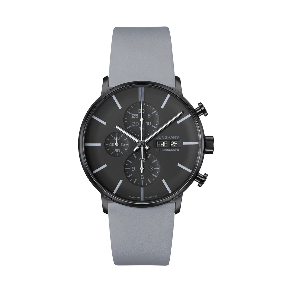 Junghans FORM A Chronoscope 027/4371.00 grau Herrenuhr