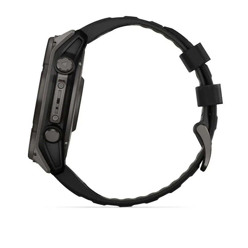 Garmin fēnix® 8 - 51 mm Solar Sapphire Graphit/Carbongrau Titan DLC 010-02907-11