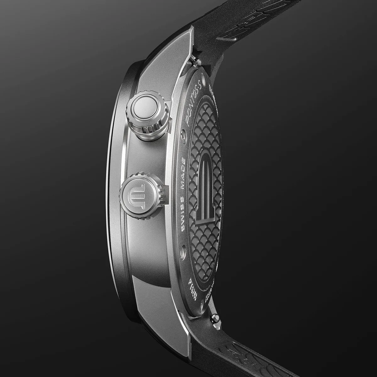 Maurice Lacroix Pontos S Diver Titan Limited Edition 42mm Automatik Kautschukband Herrenuhr PT6248-TT03L-330-2