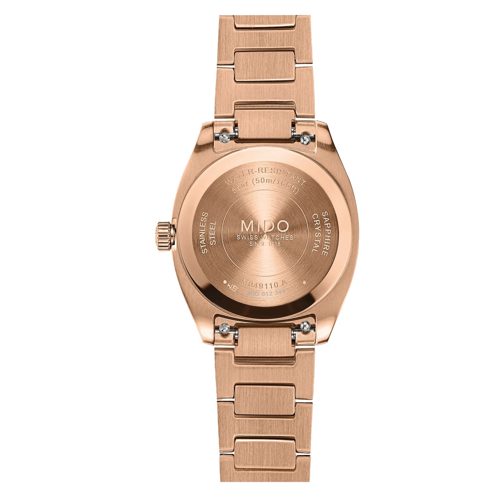 Mido Multifort TV 28 Quartz Roségold Elfenbein Damenuhr M049.110.33.263.00