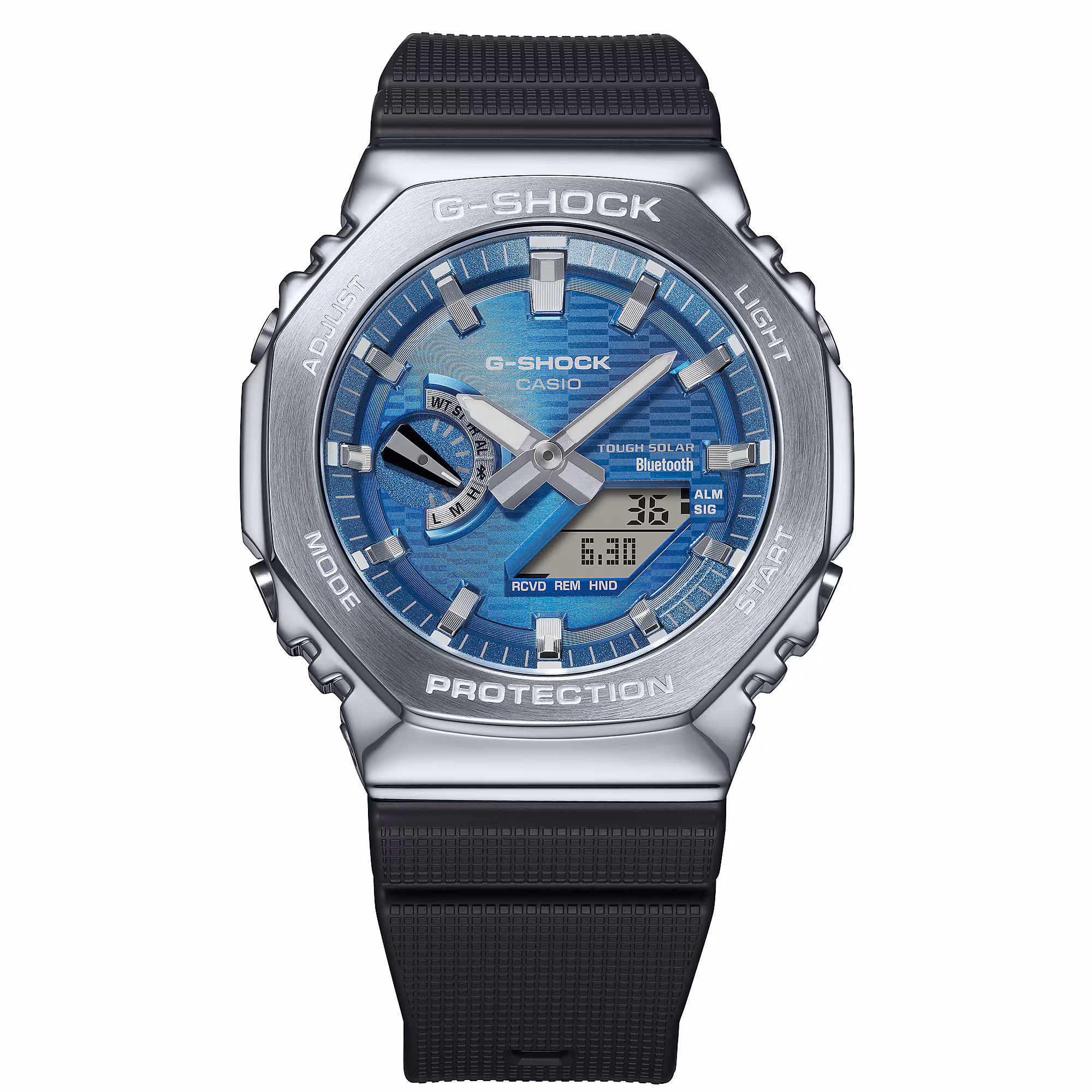 G-Shock G-Steel Protection Classic, Silikonband, Solar, 44mm Herrenuhr GBM-2100A-2BER