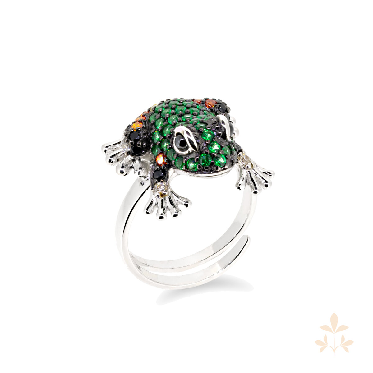 Seinerzeit Floppy Frosch Ring SZA-1990-142-S