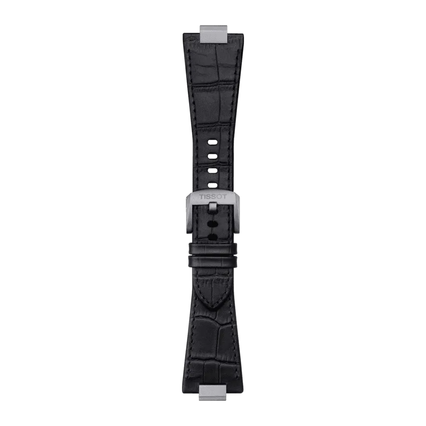 Tissot Ersatzarmband Leder schwarz 12 mm für PRX Modelle mit 40 mm Durchmesser