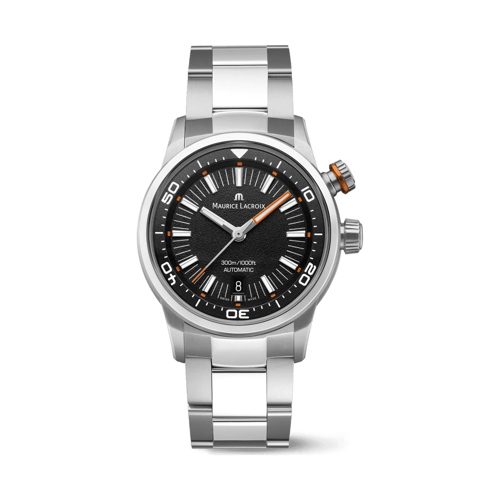 Maurice Lacroix Pontos S Diver 42 mm Automatik Edelstahlarmband Herrenuhr PT6248-SS002-331-1