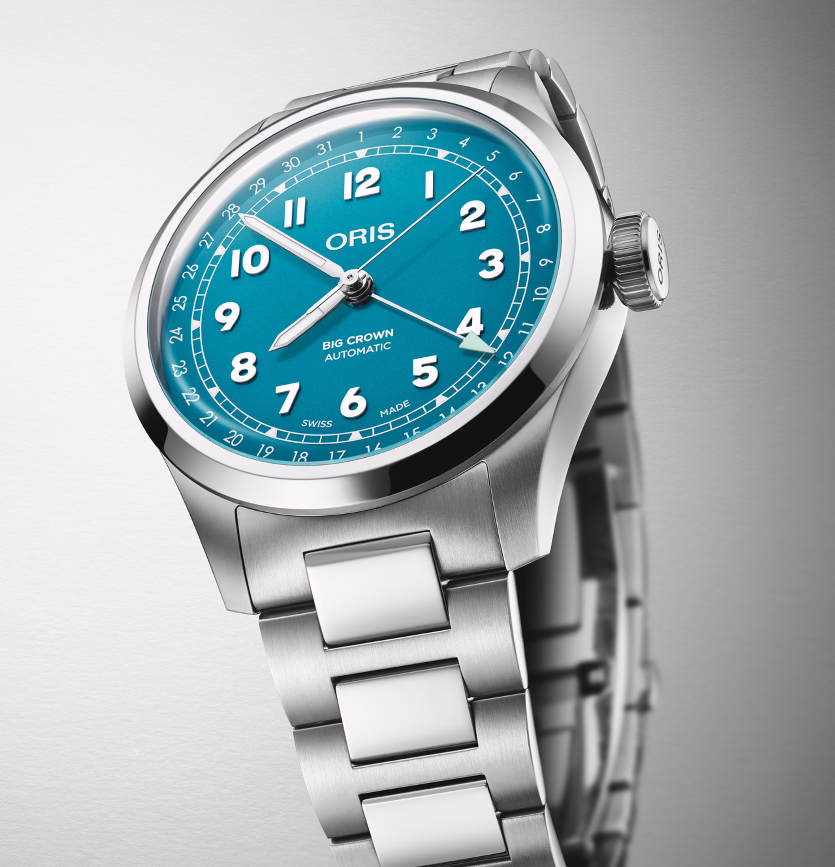 Oris Big Crown Pointer Date 40mm Automatik Edelstahl Blau Herrenuhr 01 754 7798 4065-07 8 20 06