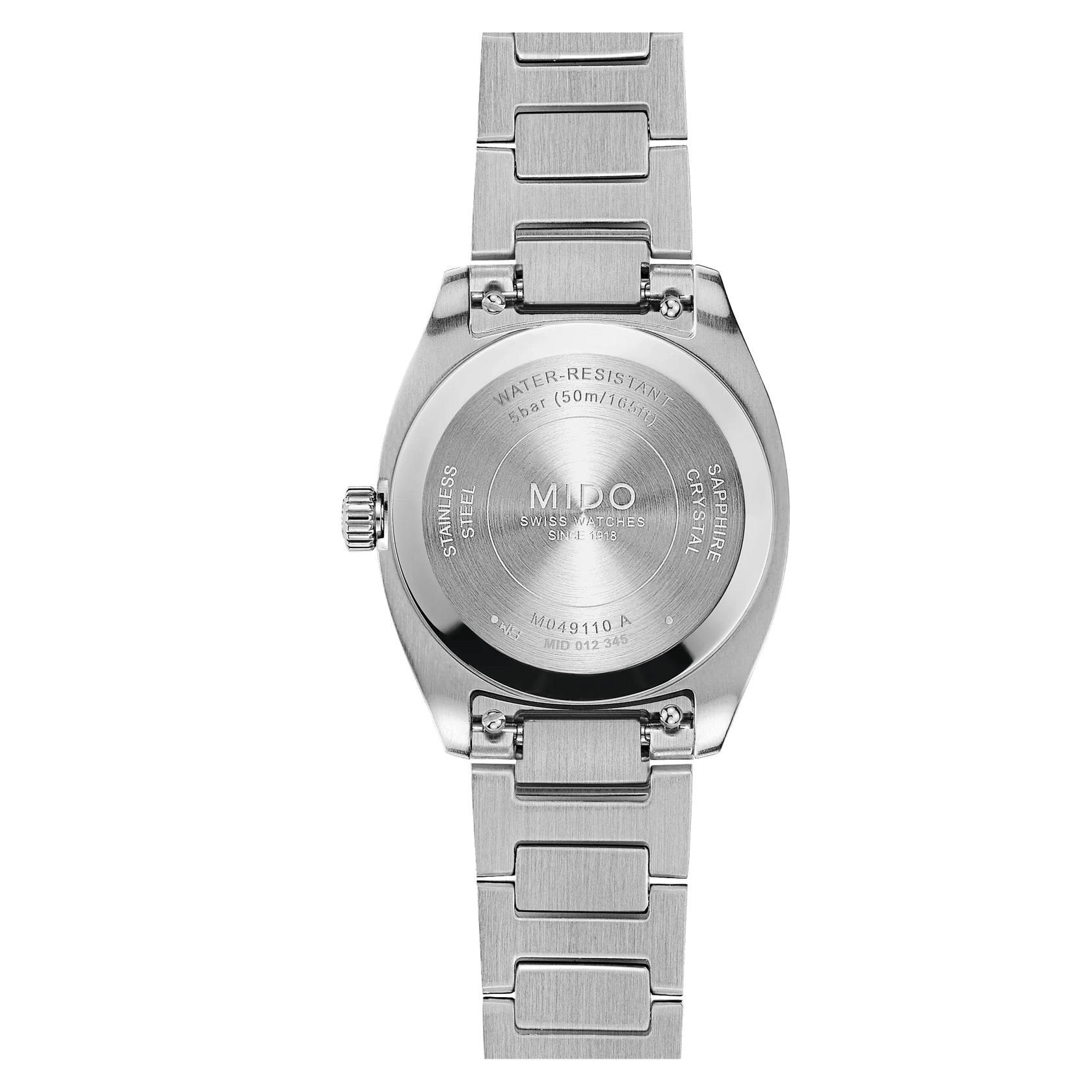 Mido Multifort TV 28 Quartz Elfenbein römische Ziffern Damenuhr M049.110.11.263.00