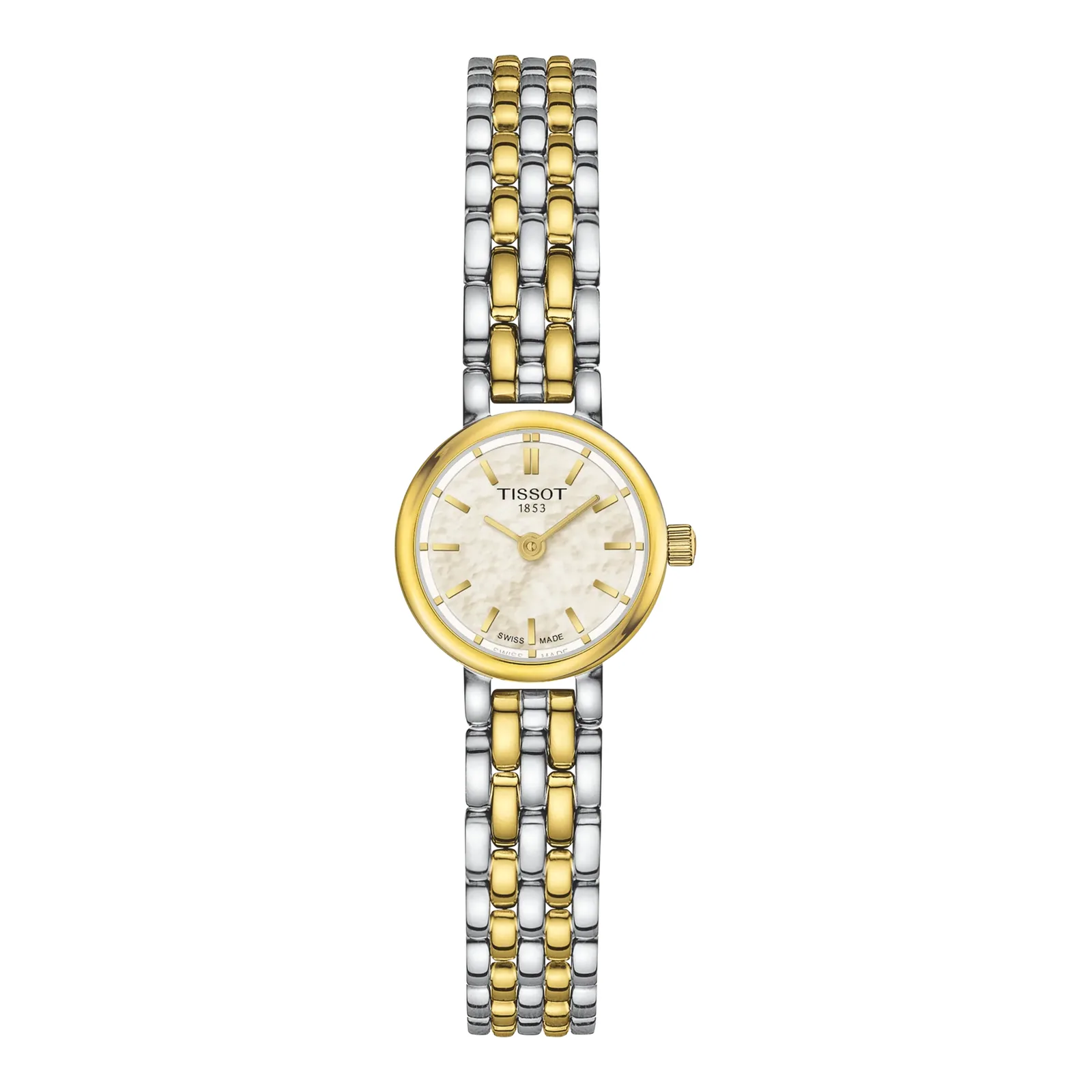 Tissot Lovely Round Quarz 19,5 mm Bicolor Perlmutt Damenuhr T140.009.22.111.00