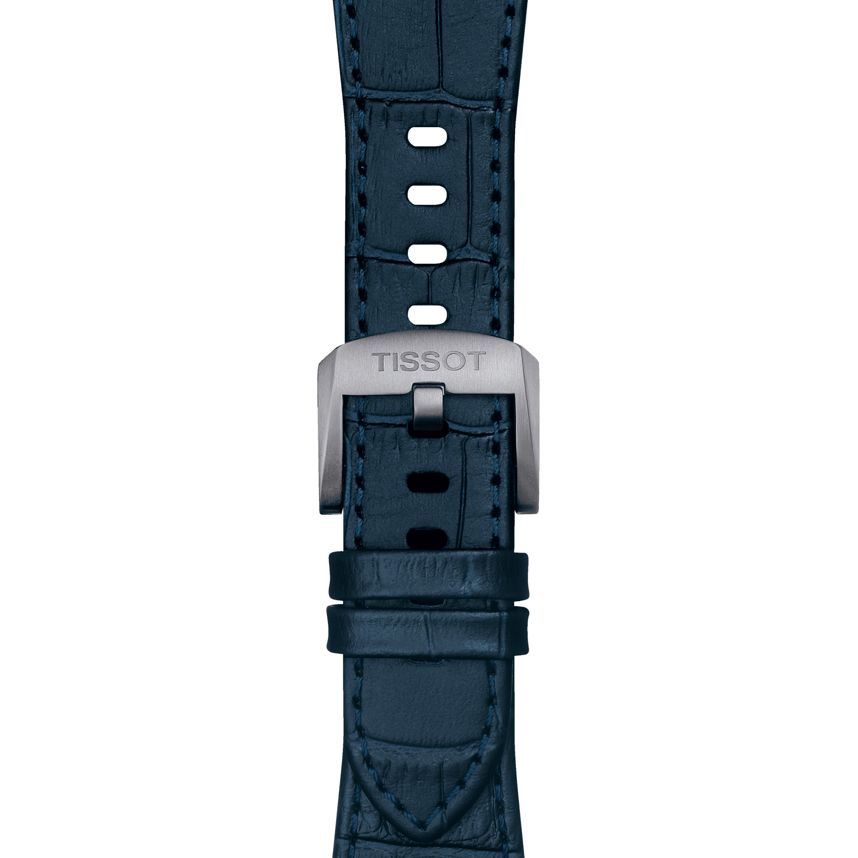 Tissot Ersatzarmband Leder blau für PRX