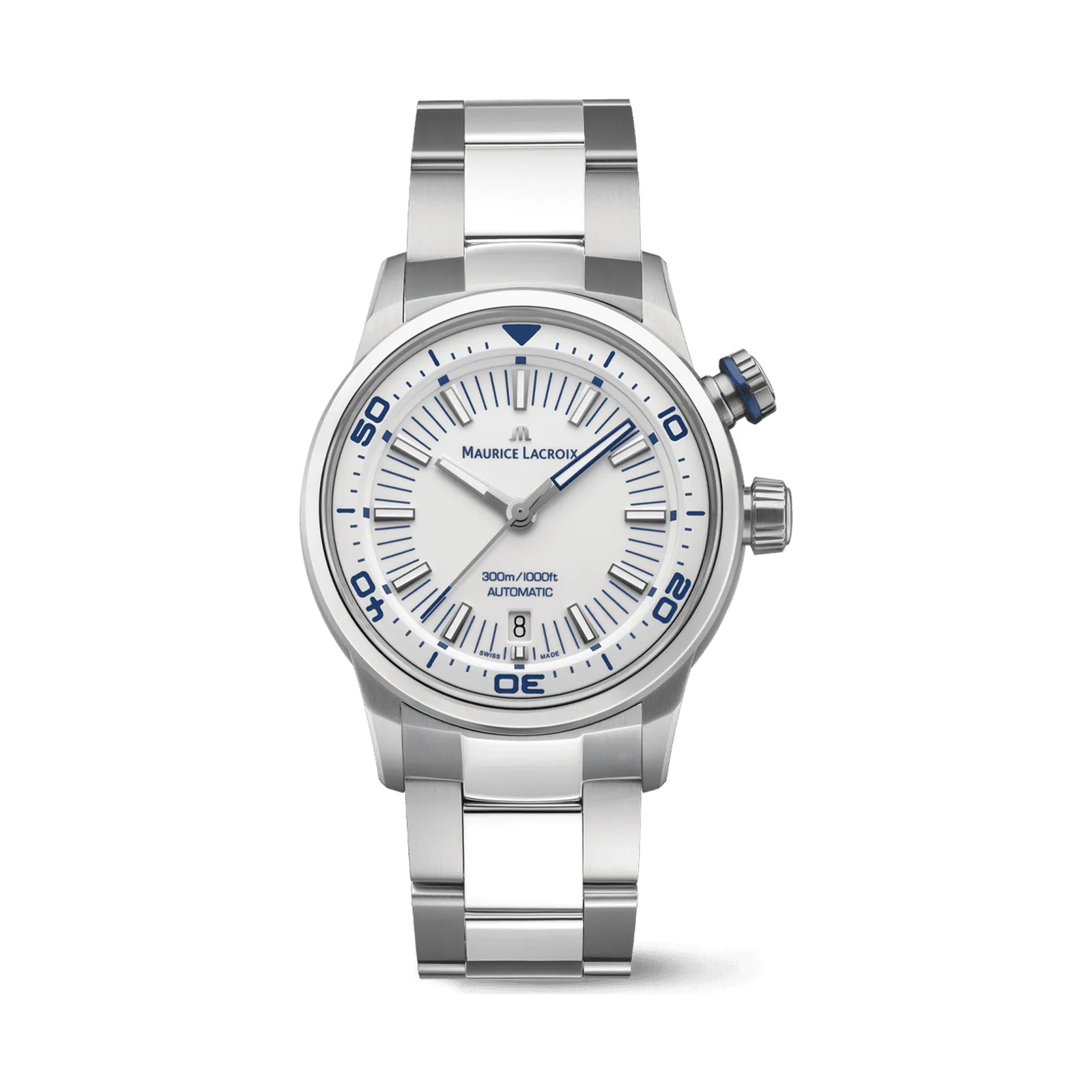 Maurice Lacroix Pontos S Diver 42 mm Automatik Edelstahlarmband Herrenuhr PT6248-SS002-131-1